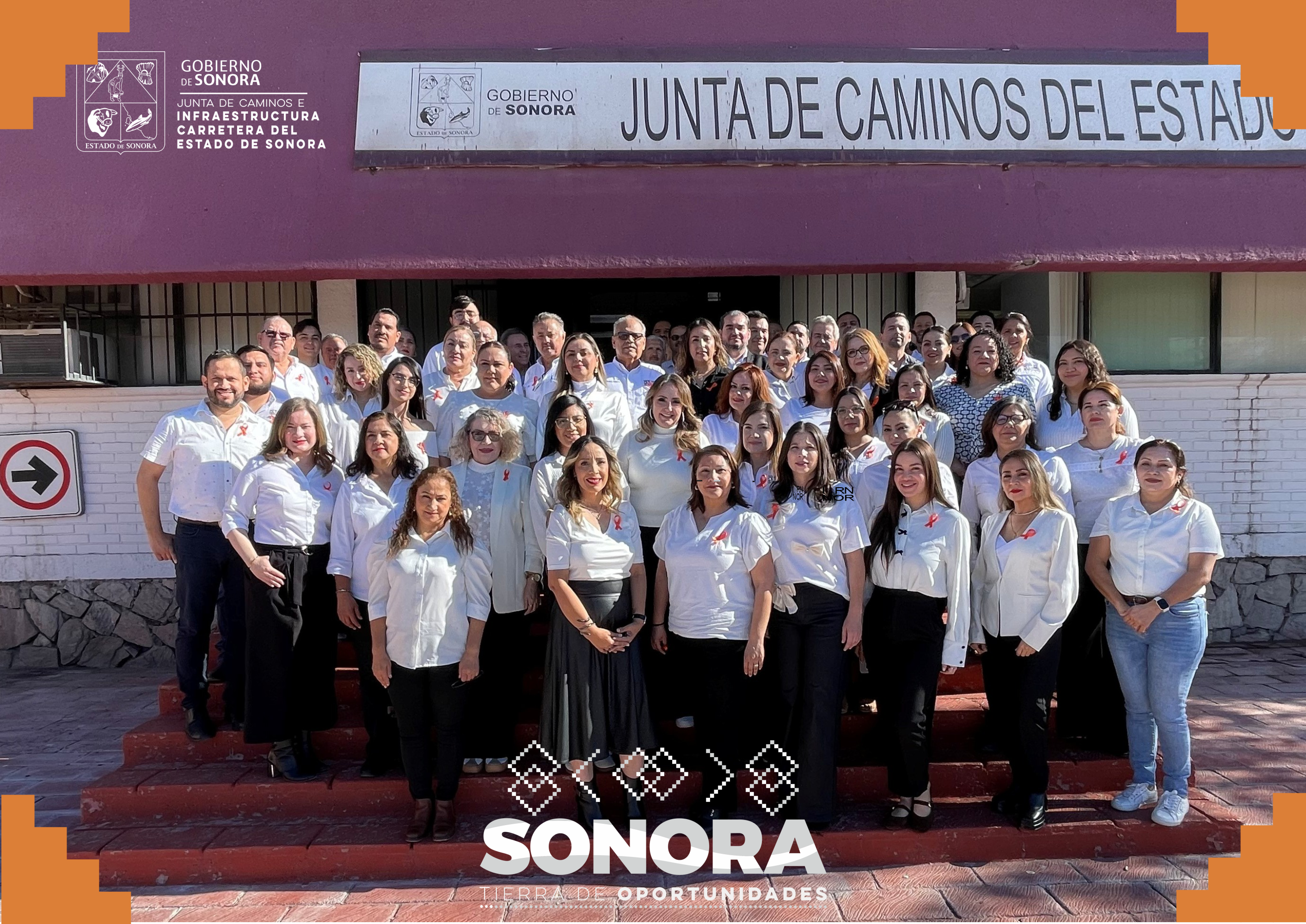 La Junta de Caminos e Infraestructura Carretera del Estado de Sonora se une a la conmemoración del Día Internacional de la Eliminación de la Violencia contra las Mujeres